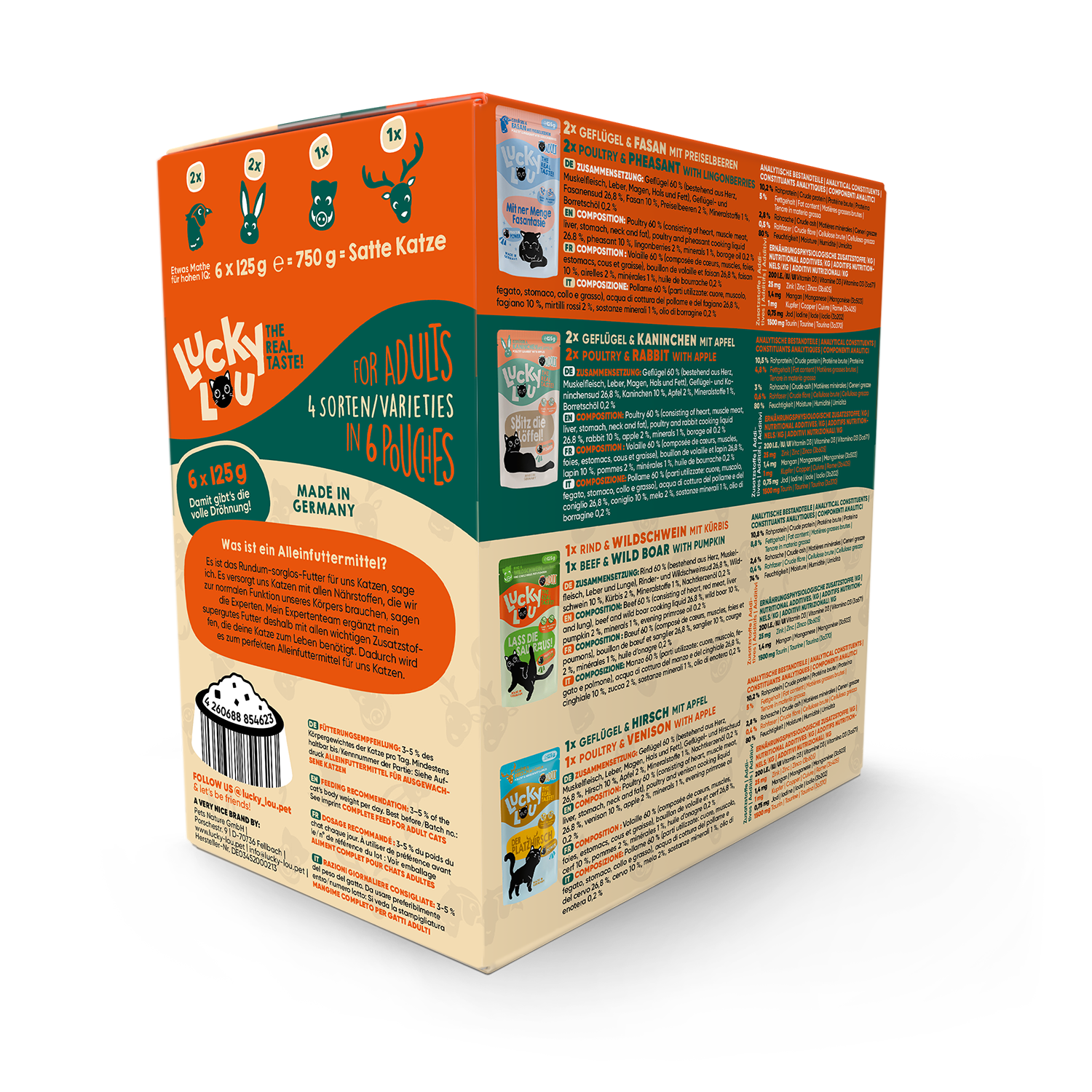 Lucky Lou® Lifestage Adult Wild-Mix 6er-Pack 750g – Bild 3