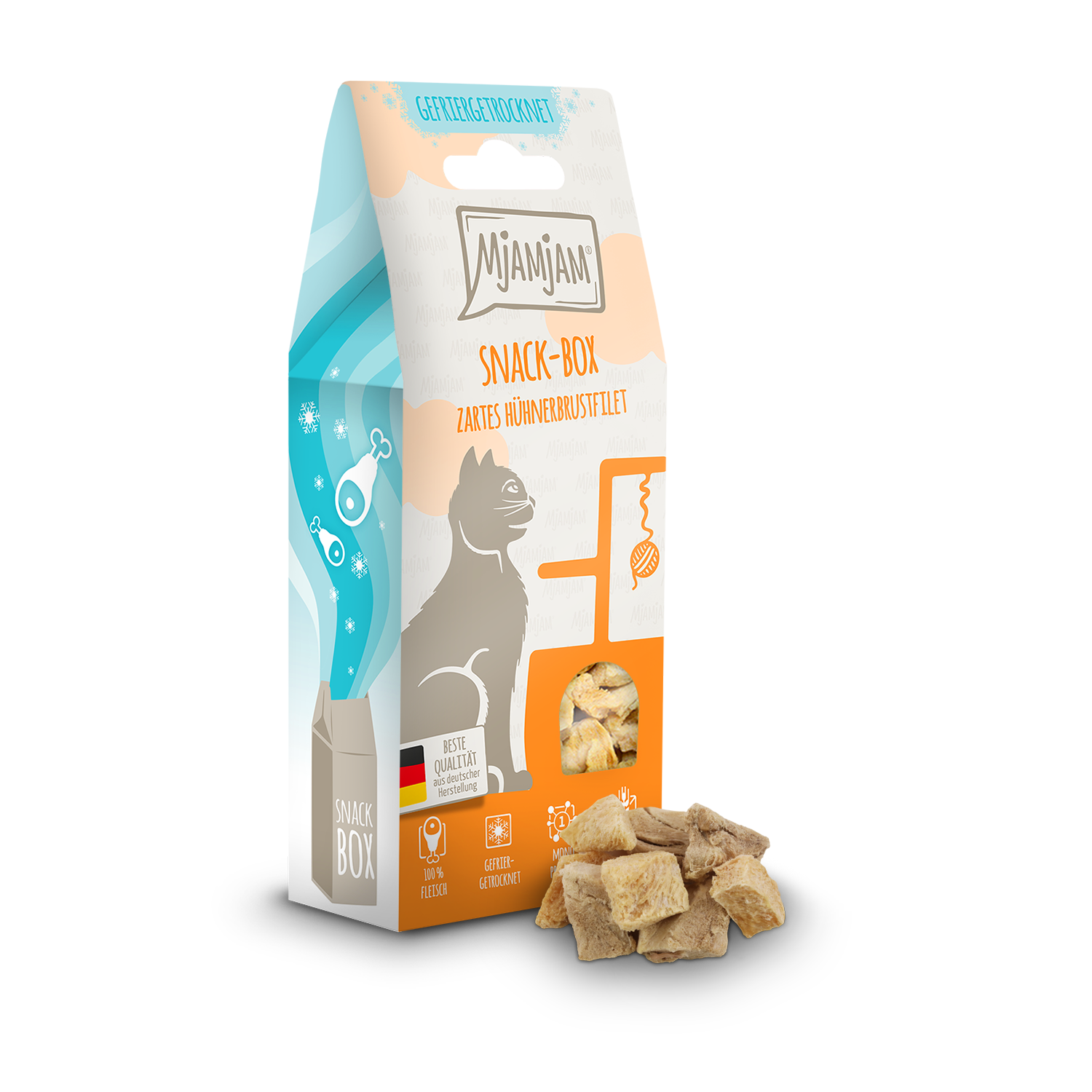 Mjamjam - Snack Box - zartes Hühnerbrustfilet 40g