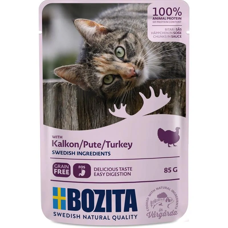 Bozita Häppchen in Soße mit Pute 85g