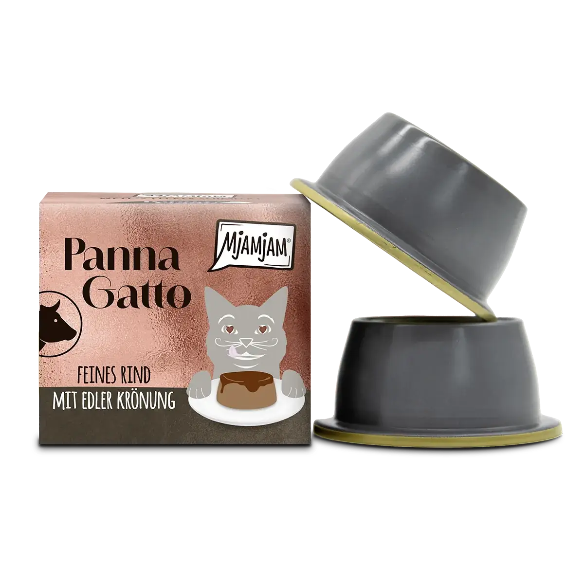 MjAMjAM - Panna Gatto - feines Rind mit edler Krönung 2 x 80g