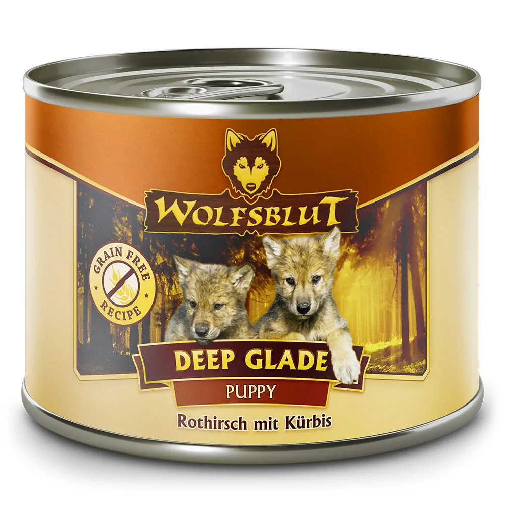 Wolfsblut Puppy Deep Glade - Rothirsch mit Kürbis Dose