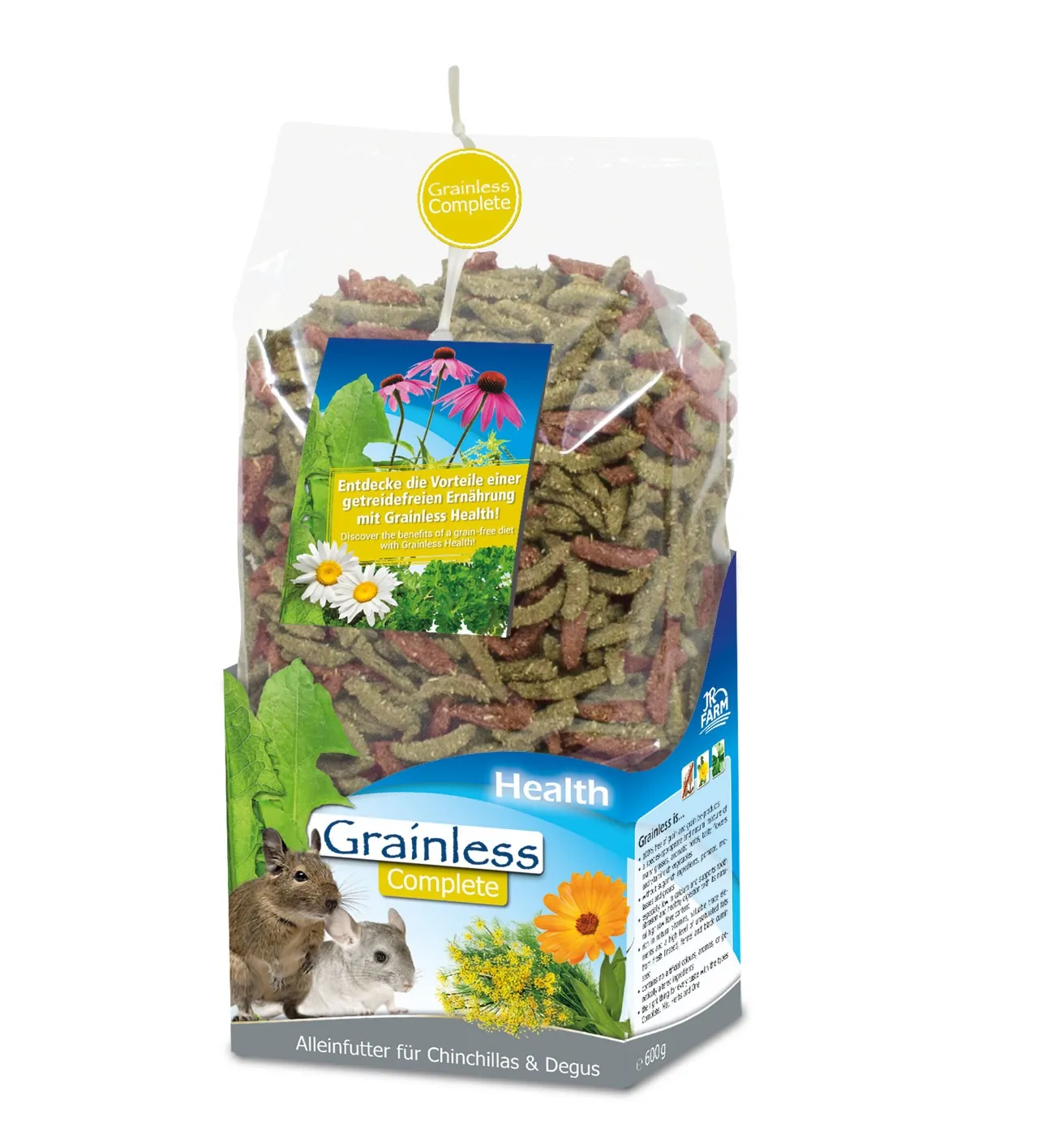 JR-Farm Grainless Health Mix für Chinchillas & Degus 600g