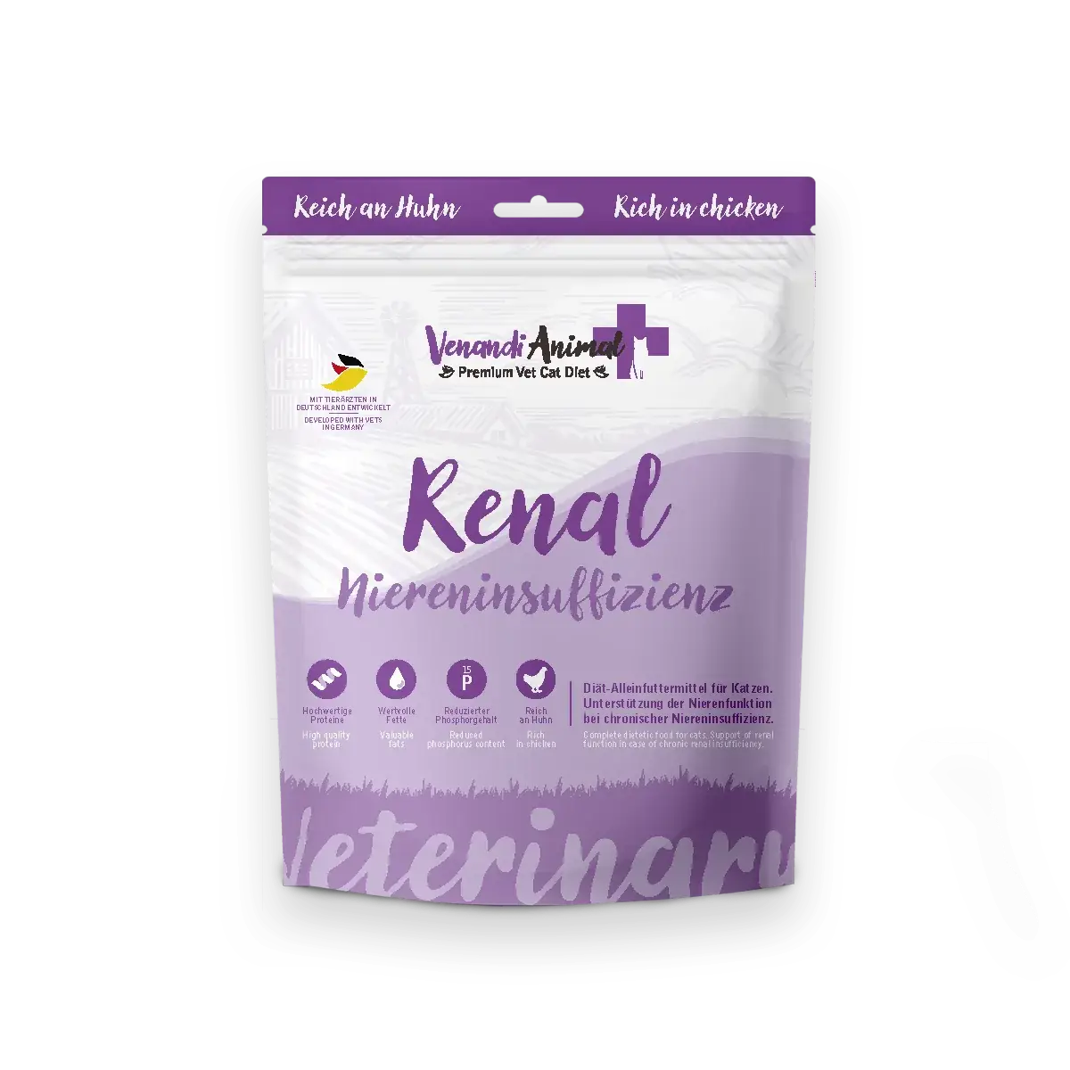 Venandi Animal Vet Diät - Renal Niereninsuffizienz Huhn
