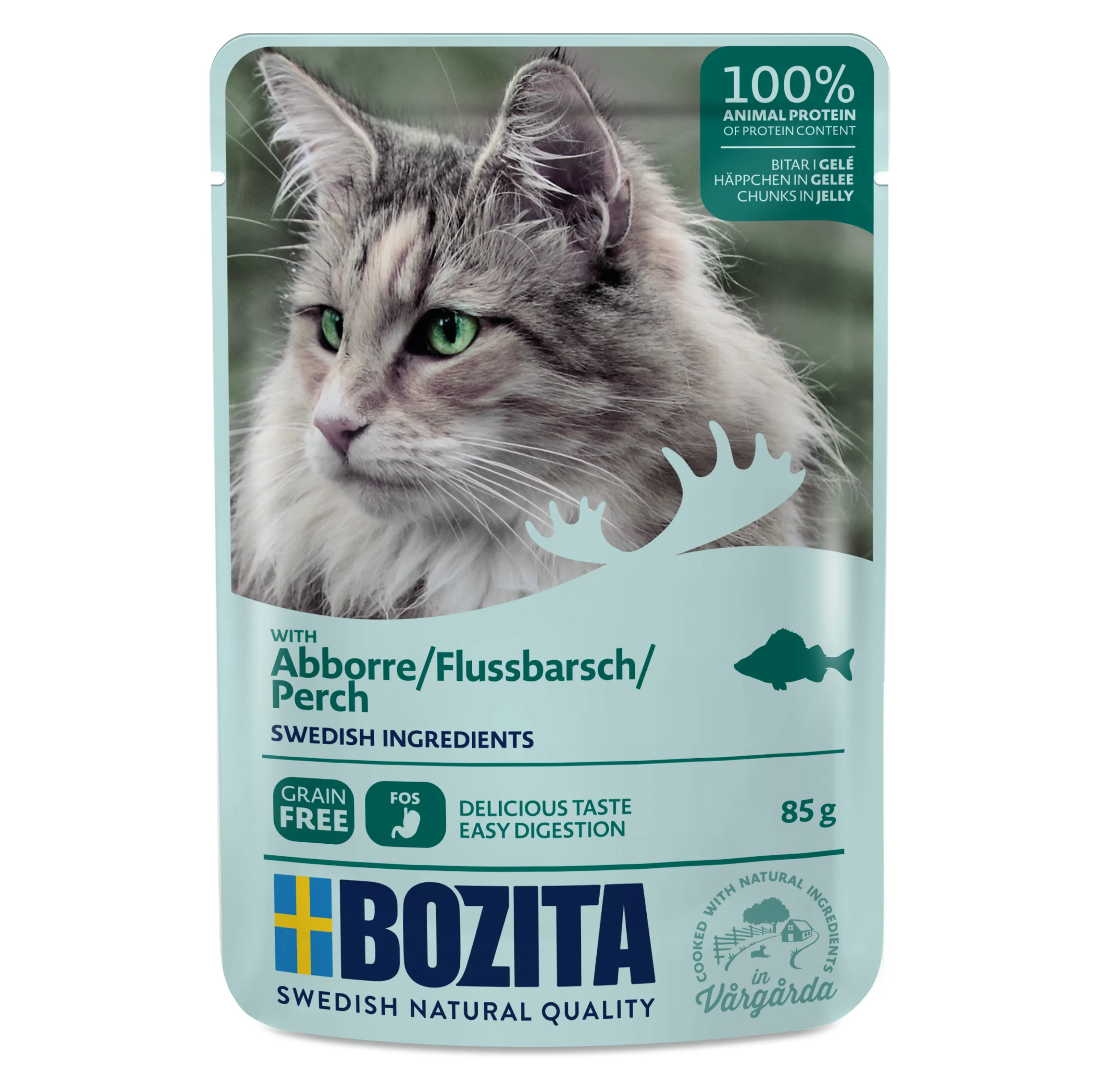 Bozita Häppchen in Gelee mit Flussbarsch 85g