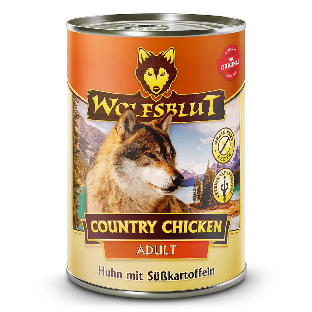 Wolfsblut Adult Country Chicken - Huhn mit Süßkartoffeln Dose
