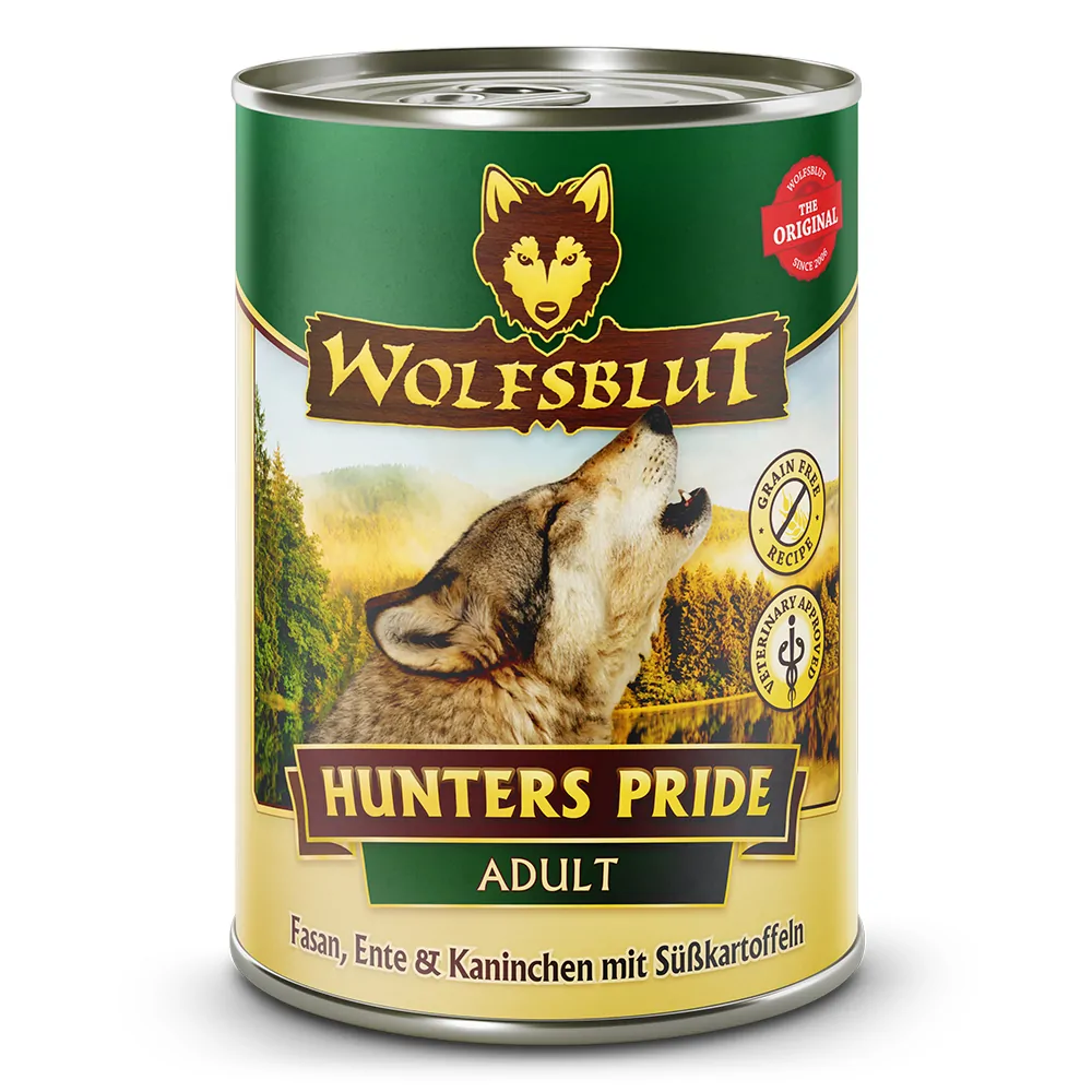 Wolfsblut Adult Hunters Pride - Fasan, Ente & Kaninchen mit Süßkartoffeln Dose