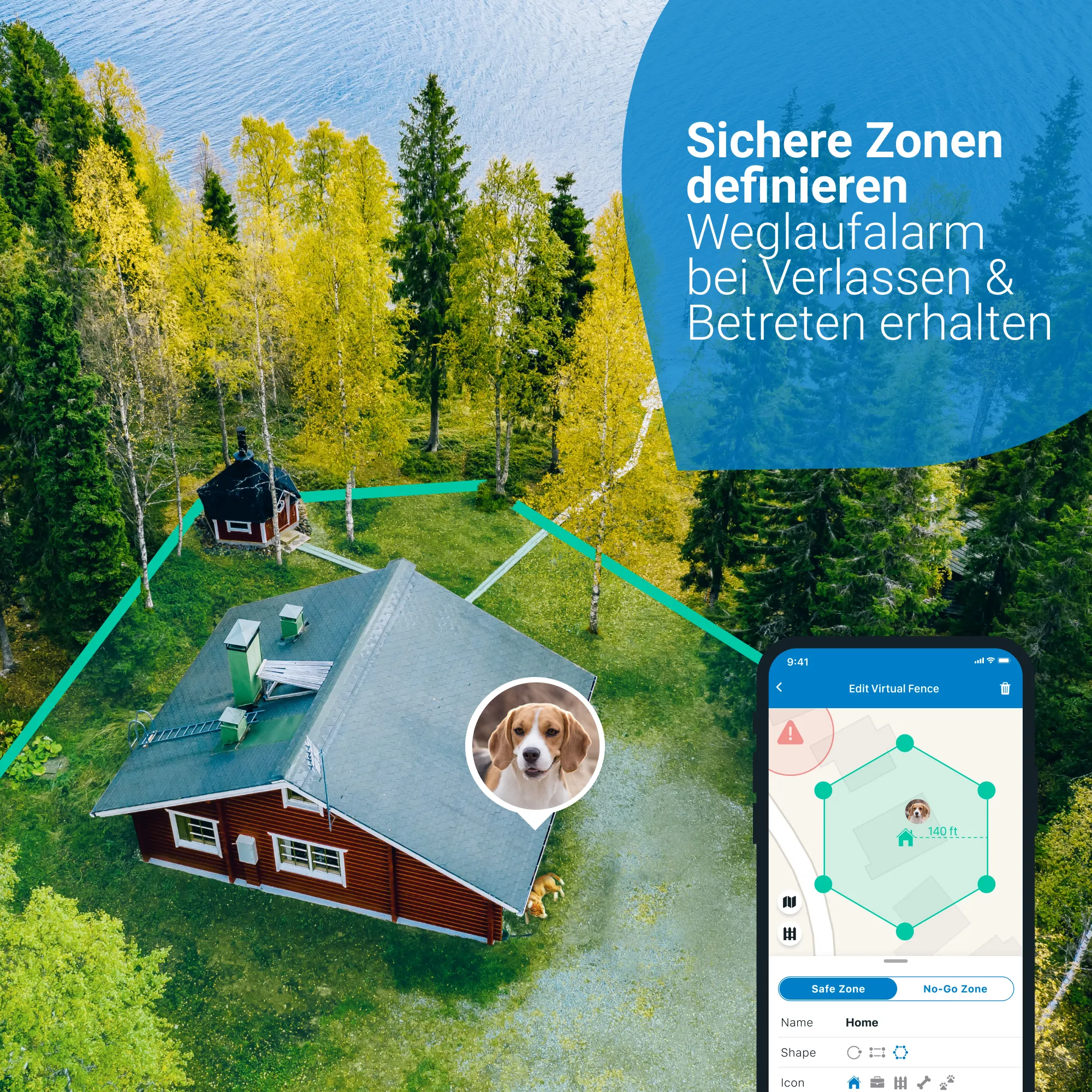 Tractive GPS Tracker 4 LTE Hund kaffee – Bild 3