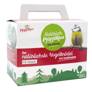 Natürlich Pfiffikus Vogelknödel mit Insektenfett ohne Netz - 18 Stück
