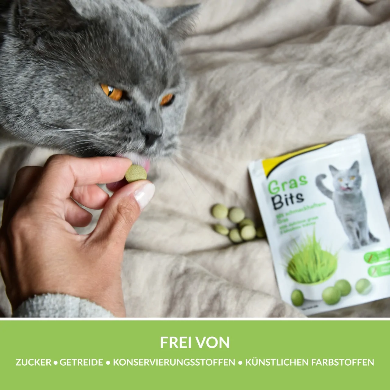 GimCat - Gras Bits 40 g – Bild 3