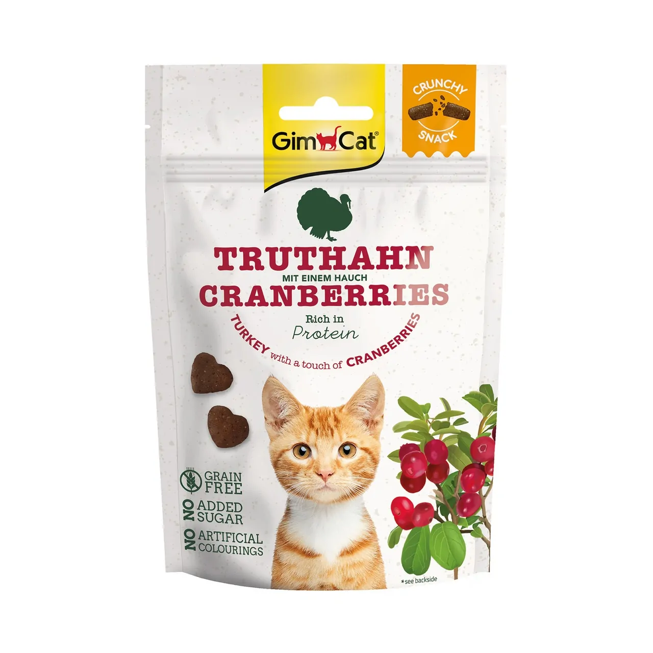 GimCat - Crunchy Snack Truthahn mit Cranberries 50 g