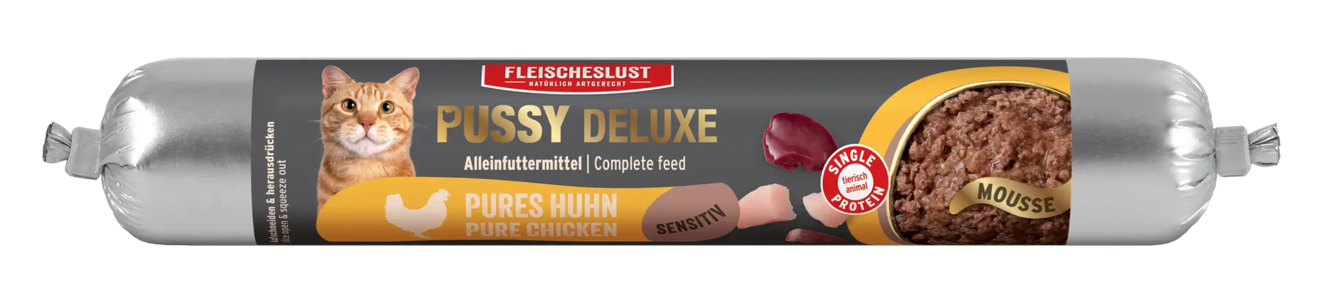 Fleischeslust - Pussy Deluxe Pures Huhn Sensitiv 100g