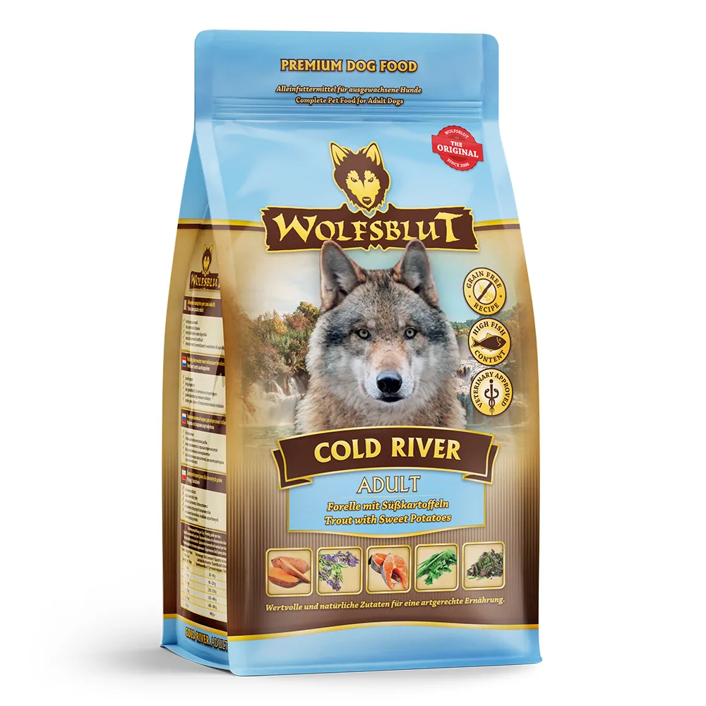 Wolfsblut Adult Cold River - Forelle und Süßkartoffel