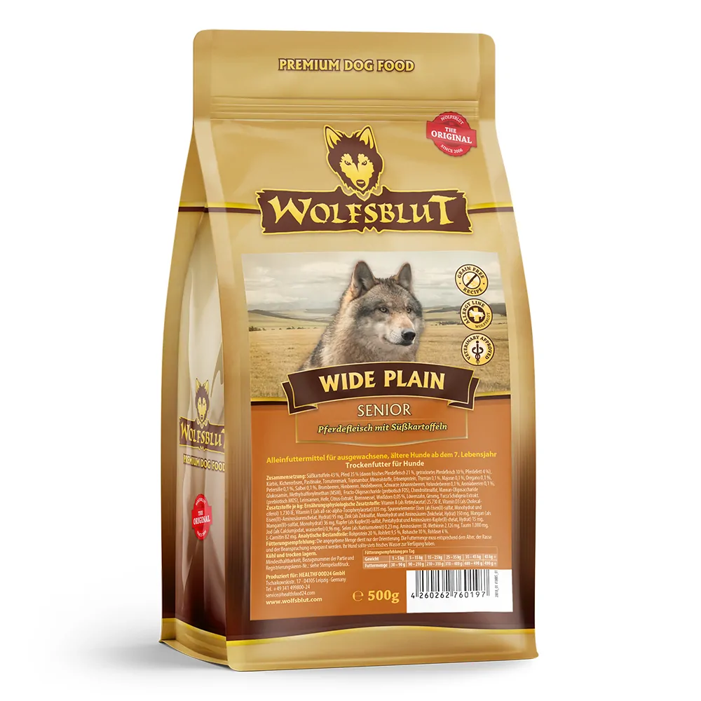 Wolfsblut Senior Wide Plain - Pferdefleisch und Süßkartoffel