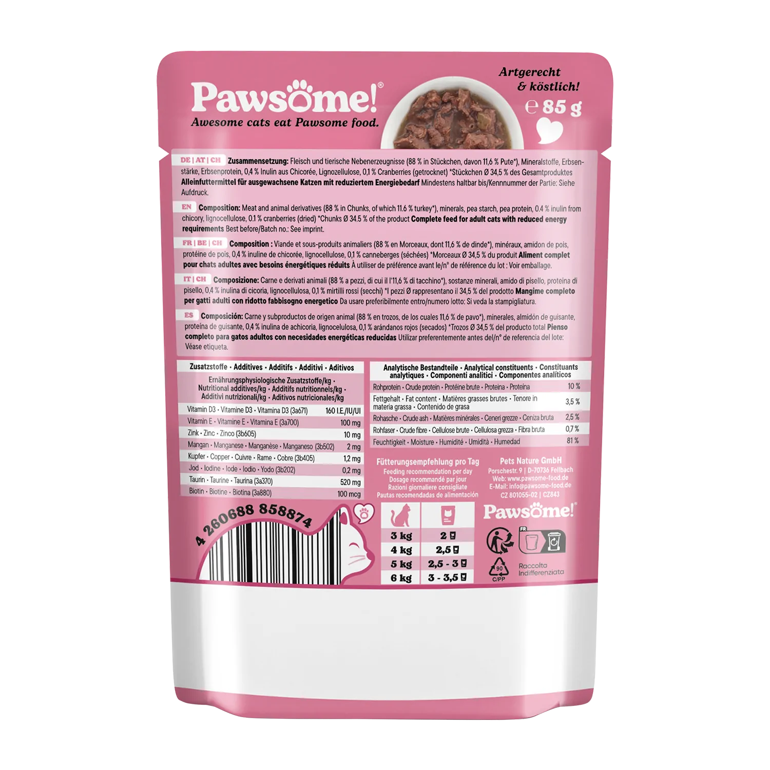 Pawsome! Adult Light Pute 85g – Bild 2