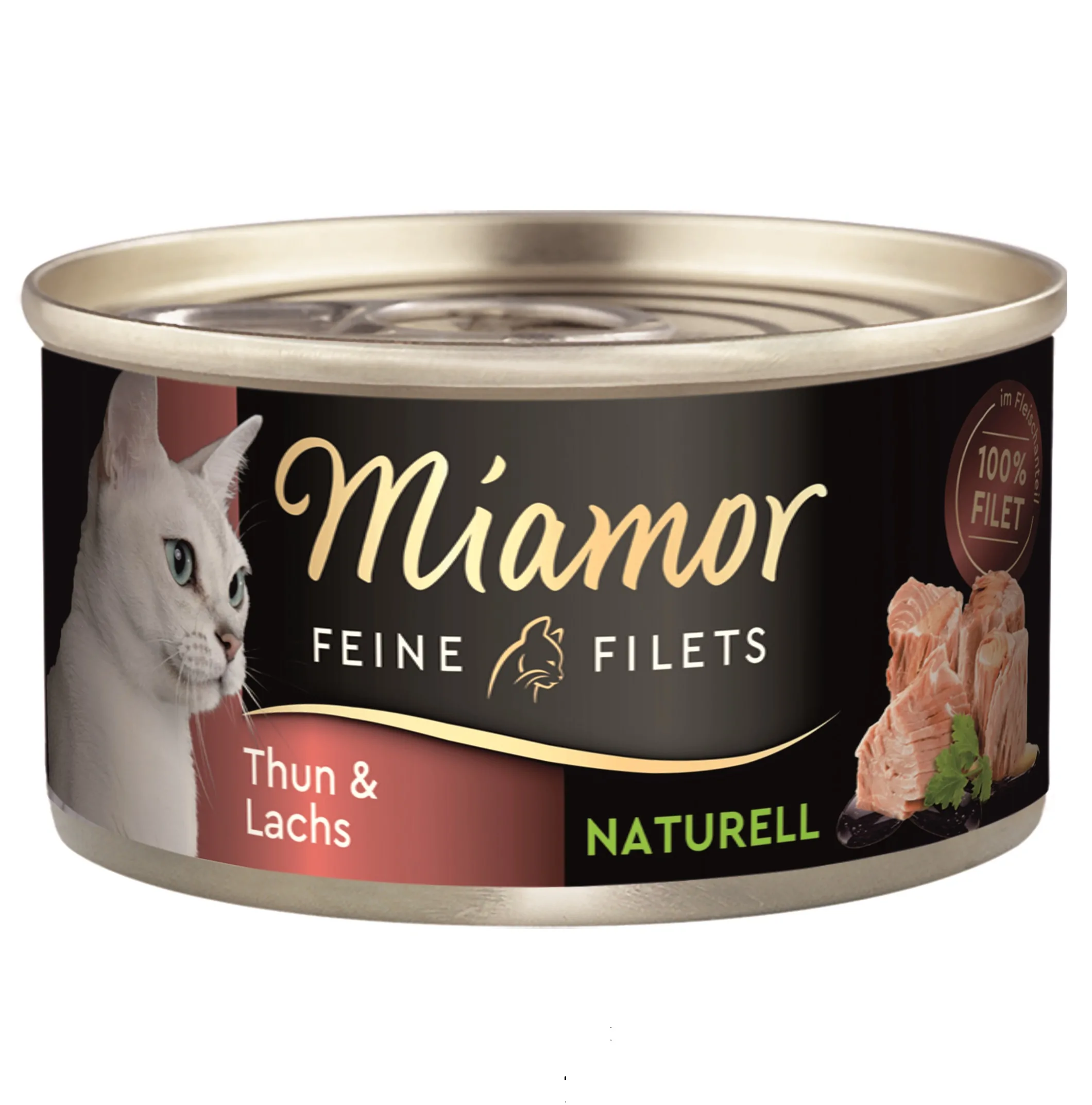 Miamor Feine Filets naturelle Thunfisch & Lachs 80g