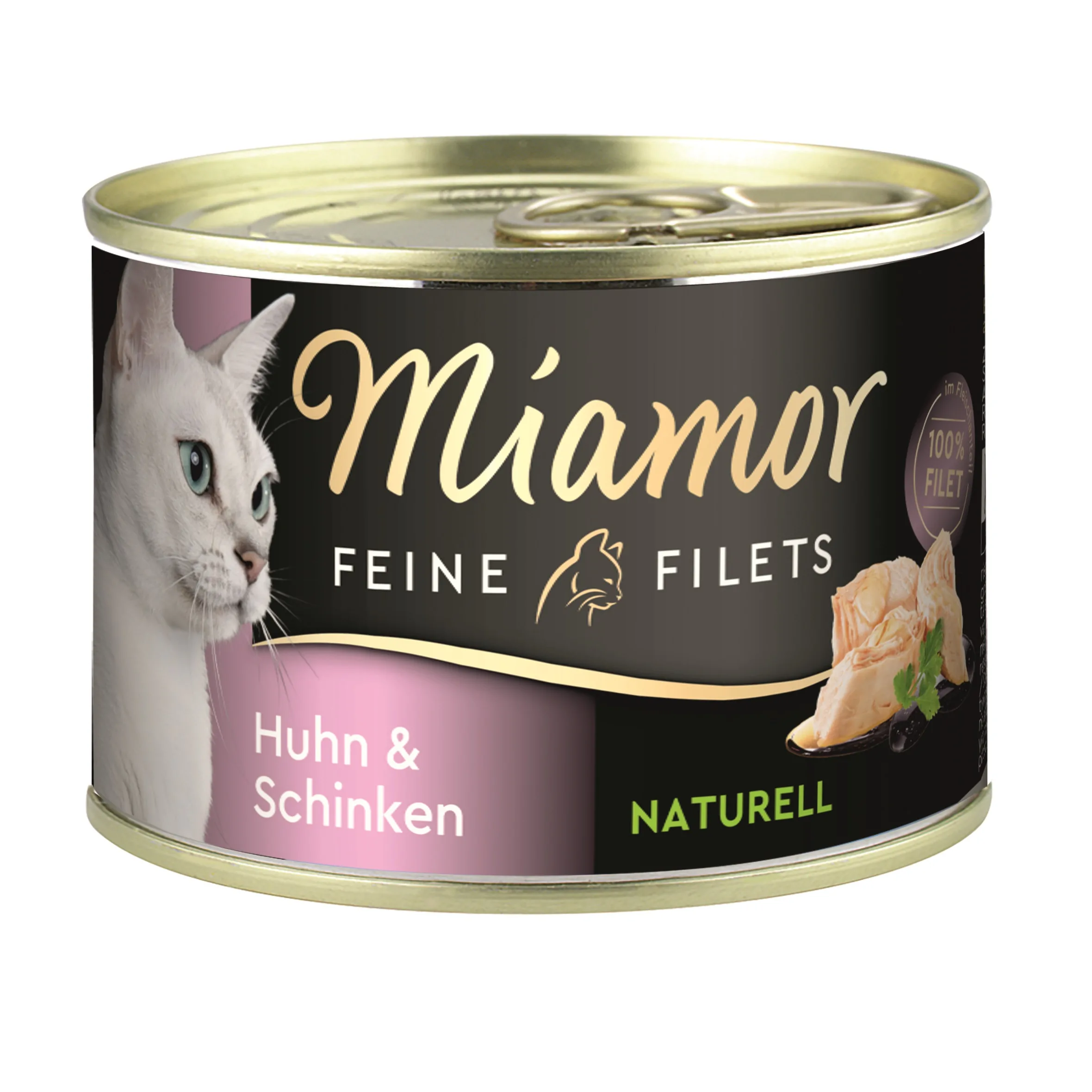 Miamor Feine Filets Naturell Huhn & Schinken 156g