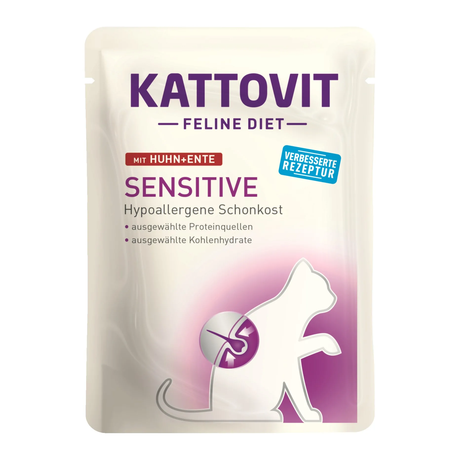 Kattovit Sensitive - mit Huhn + Ente 85g