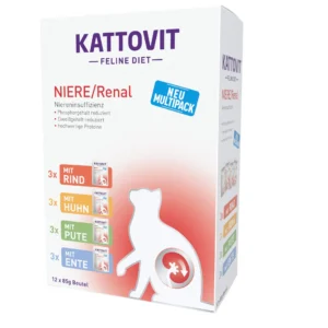 Kattovit Niere/Renal -Multipack- Rind/Huhn/Pute/Ente (12x85g) Frischebeutel