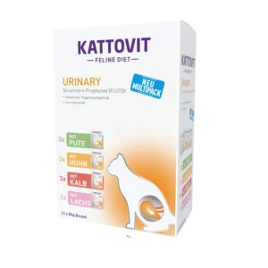 Kattovit Urinary - Multipack- 12x85 g /Pute/Huhn/Kalb/Lachs