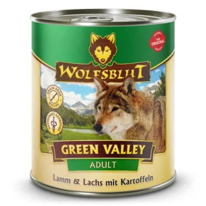 Wolfsblut Adult Green Valley - Lamm & Lachs mit Kartoffeln Dose - 800g
