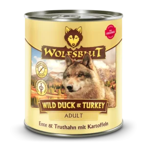 Wolfsblut Adult Wild Duck & Turkey - Ente &Truthahn mit Kartoffeln Dose - 800g