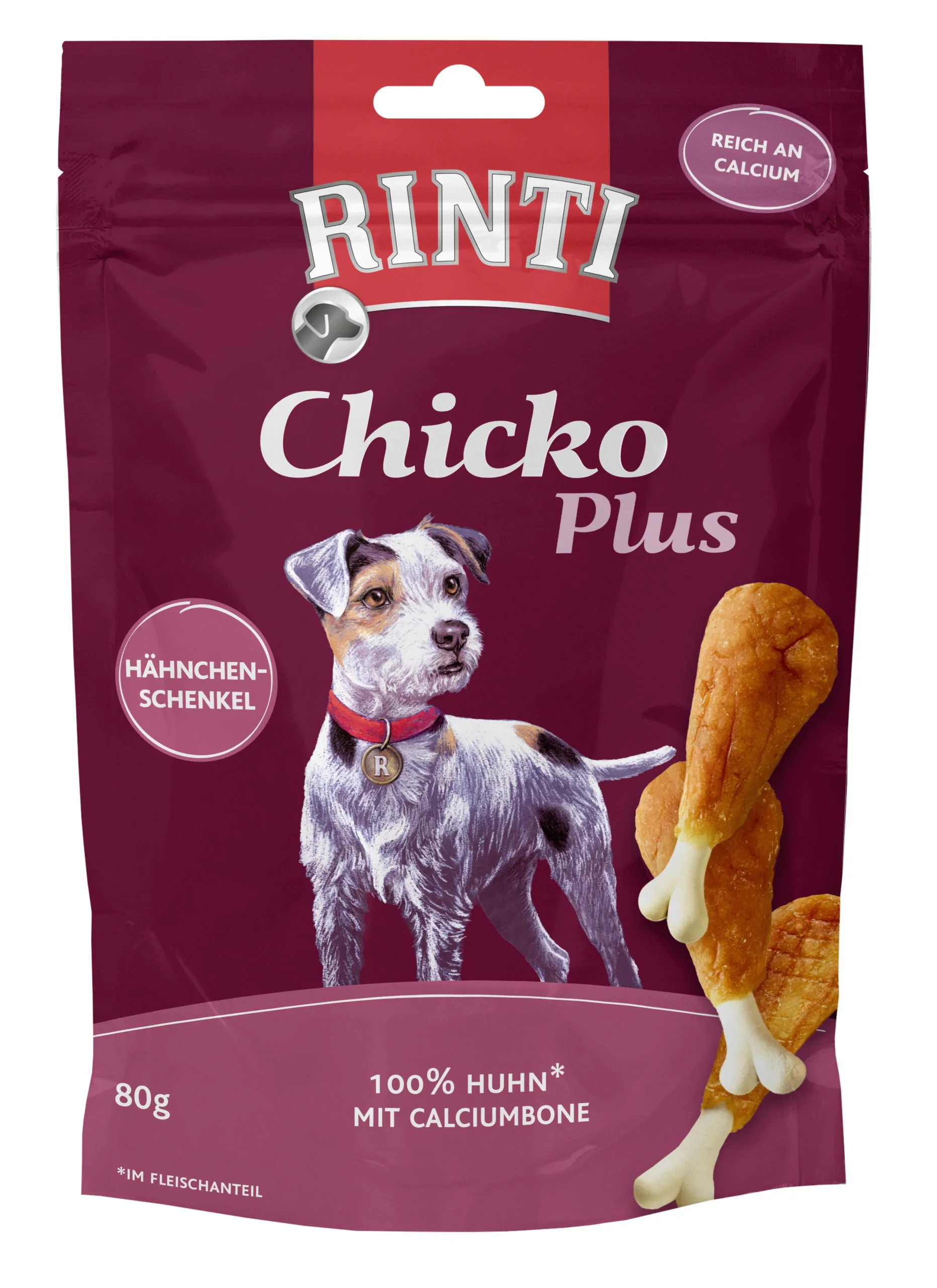 Rinti Chicko Plus Hähnchenschenkel 80g