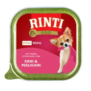 Rinti Gold Mini Rind & Perlhuhn 100g - Schale