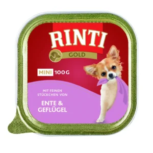 Rinti Gold Mini Ente & Geflügel 100g - Schale