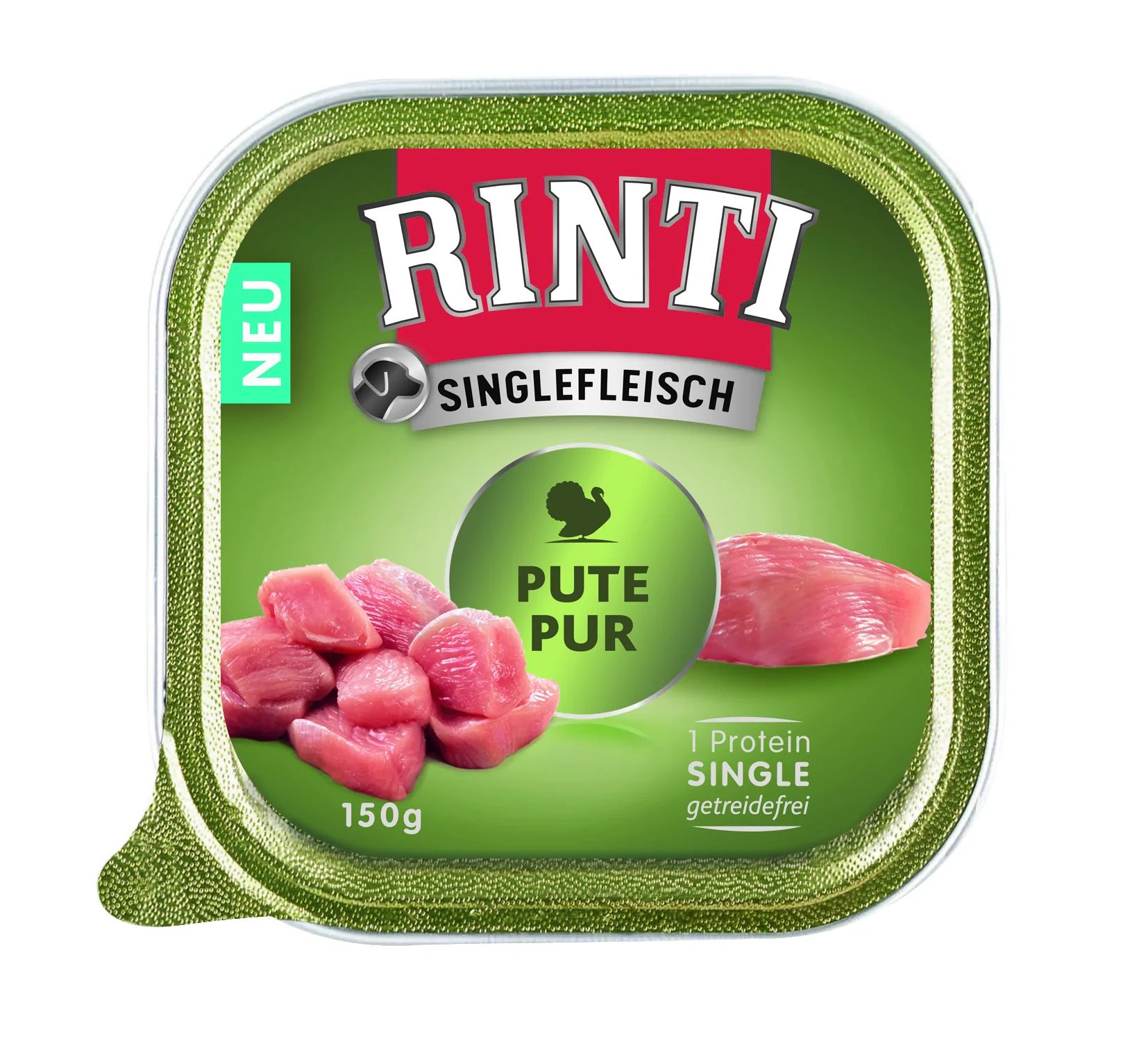Rinti Singelfleisch Pute Pur 150g - Schale