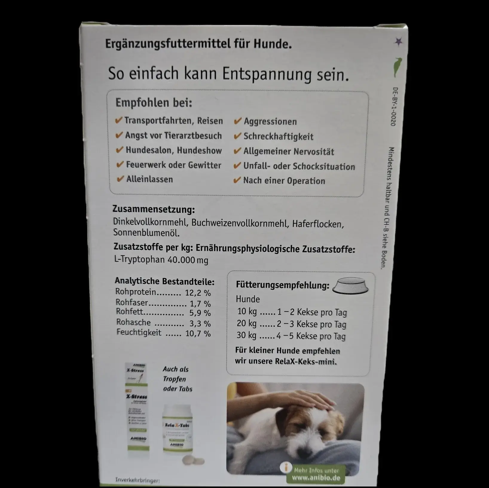 Anibio X-Stress RelaX-Keks mini 190g – Bild 2