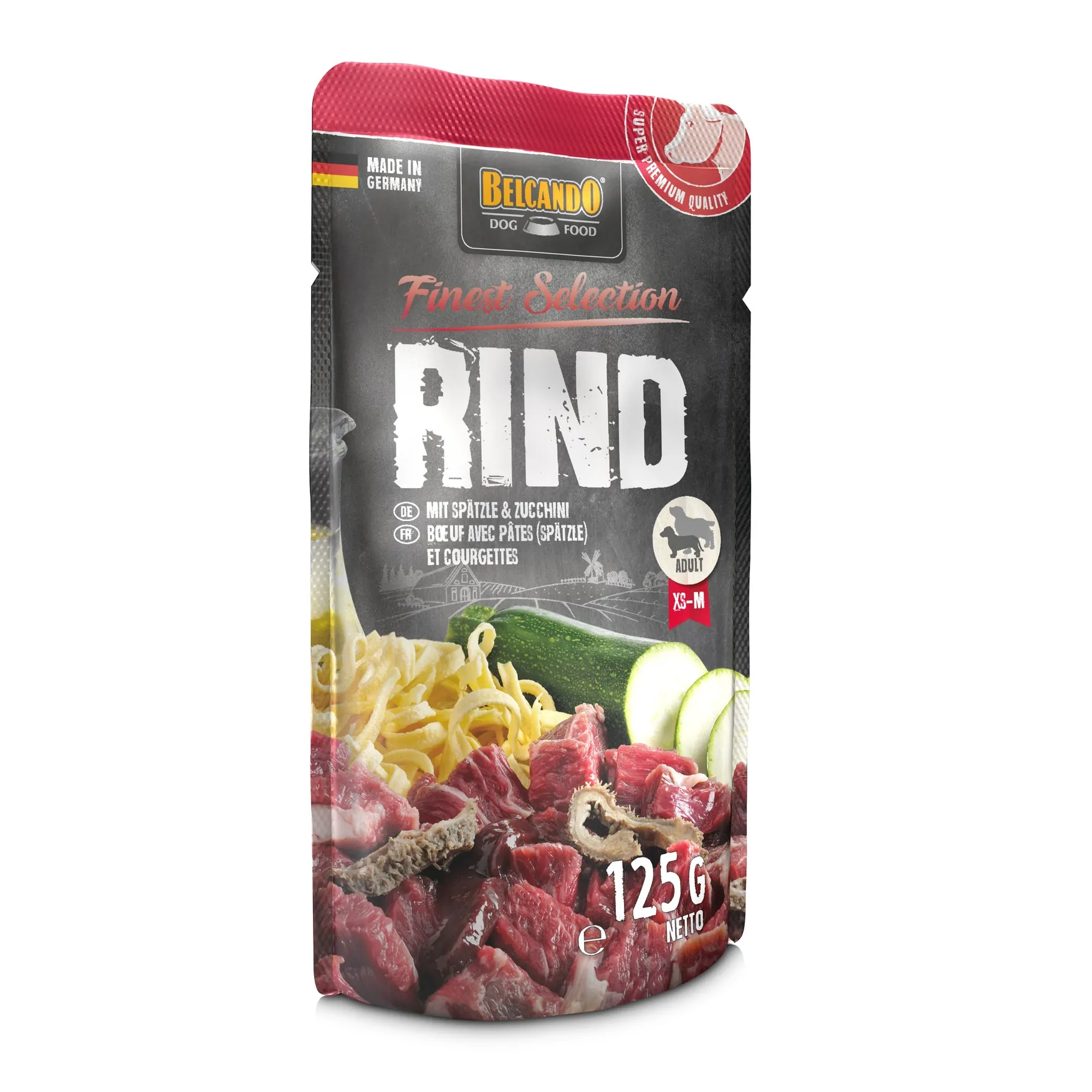 Belcando Finest Selection Rind & Spätzle mit Zucchini