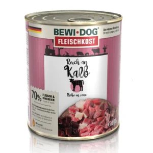 BEWI DOG  Fleischkost reich an Kalb - Dose - 800g