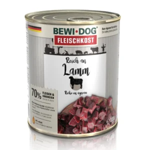 BEWI DOG  Fleischkost reich an Lamm - Dose - 800g