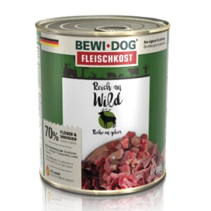BEWI DOG  Fleischkost reich an Wild - Dose - 800g