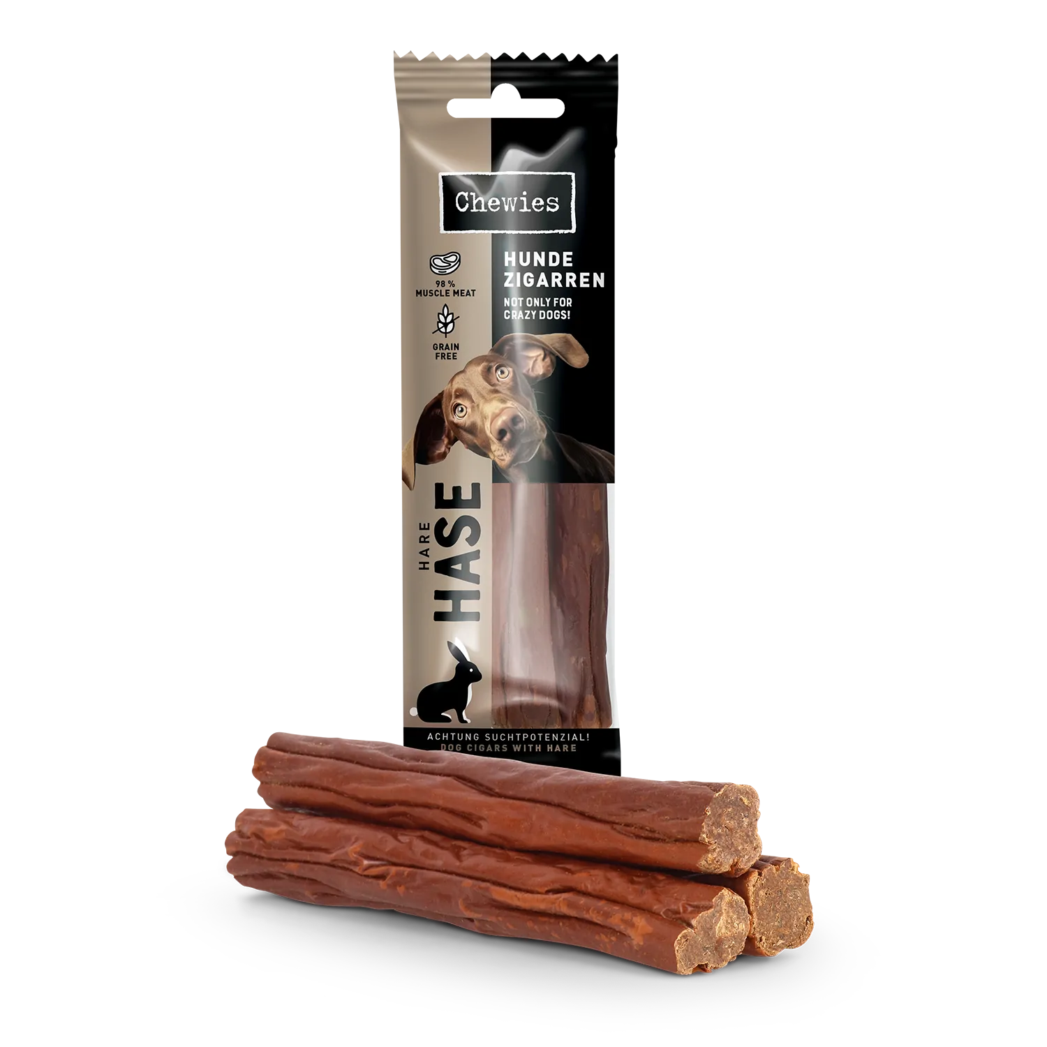 Chewies Hundezigarre Hase 75g – Bild 3