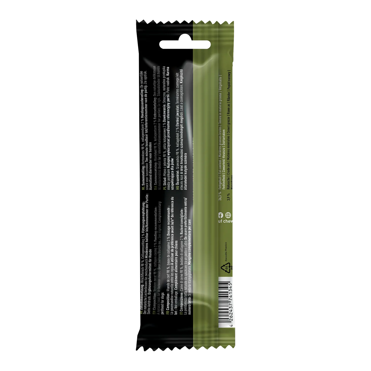 Chewies Hundezigarre Hirsch 75g – Bild 2