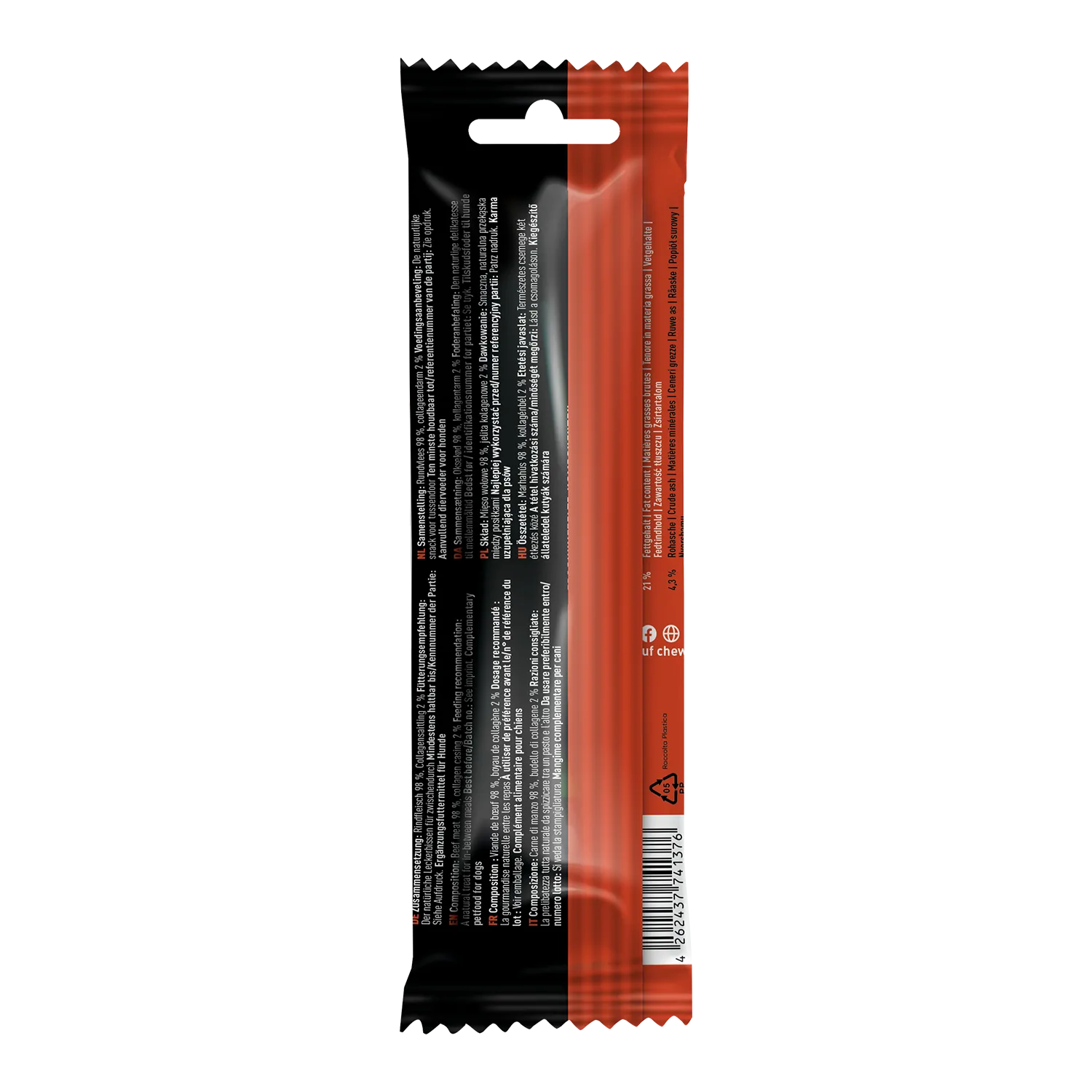 Chewies Hundezigarre Rind 75g – Bild 2