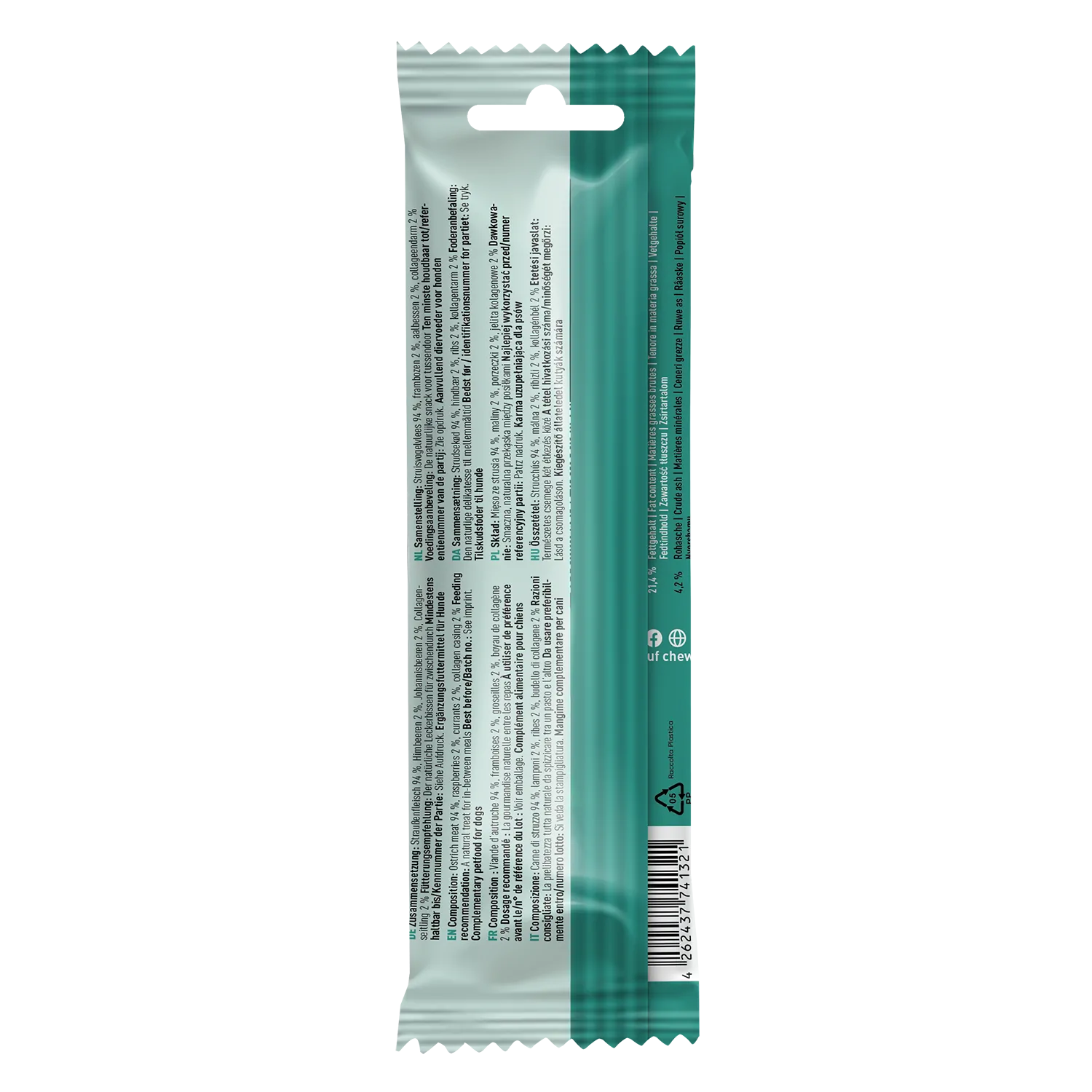 Chewies Hundezigarre Strauß & Beeren 75g – Bild 2