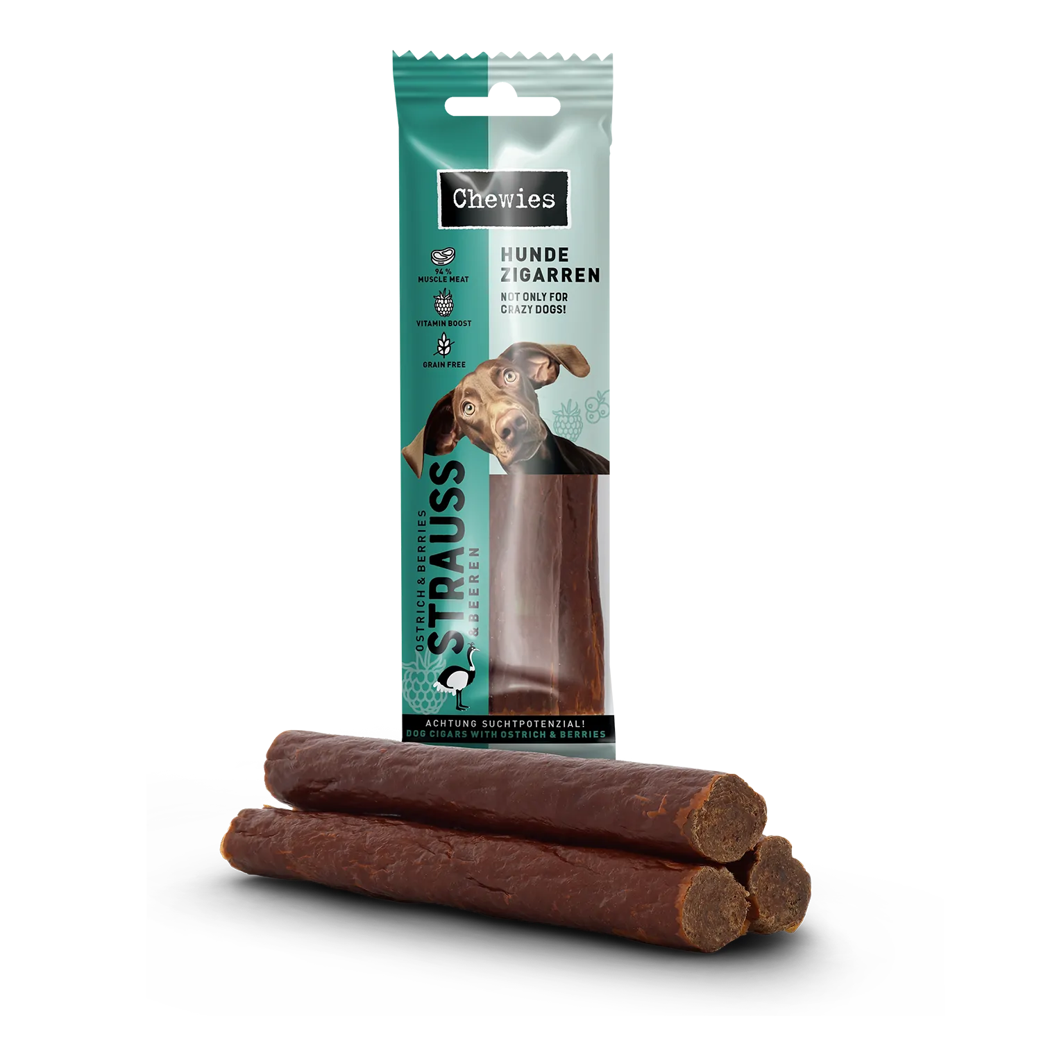 Chewies Hundezigarre Strauß & Beeren 75g – Bild 3