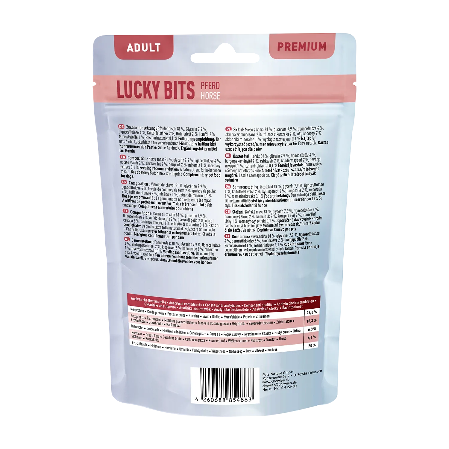 Chewies LUCKY BITS Pferd Adult 100g – Bild 2