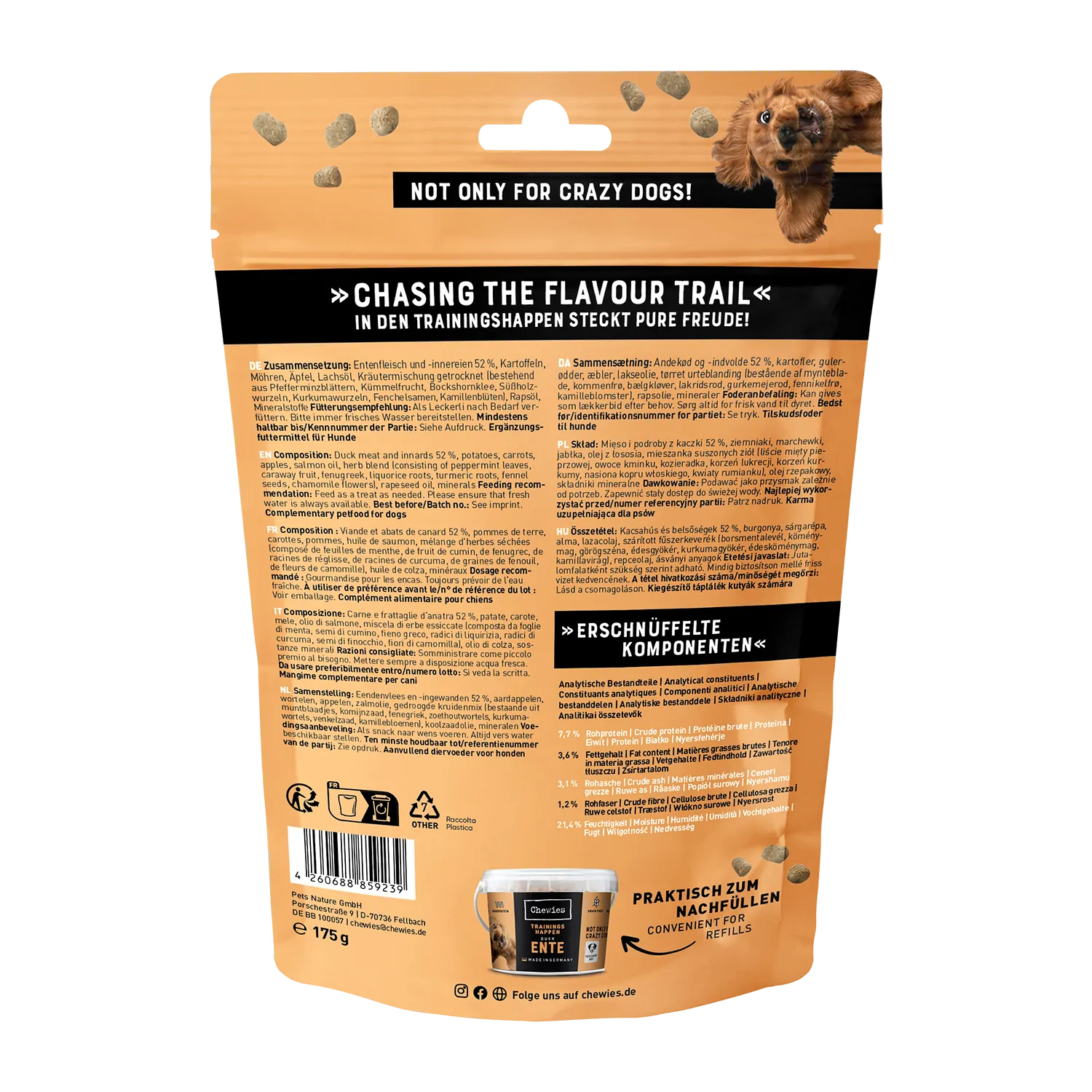 Chewies Trainings-Happen Ente 175g – Bild 2