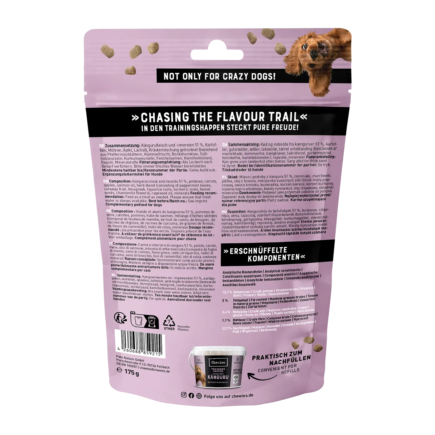 Chewies Trainings-Happen Känguru 175g – Bild 2