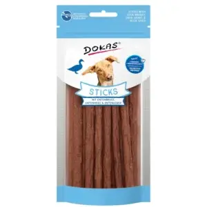Dokas Dog Snack Sticks mit Entenbrust, Entenherz & Entenleber 60g