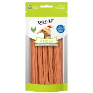 Dokas Dog Snack Sticks mit Hühnerbrust & Hühnerherzen 60g