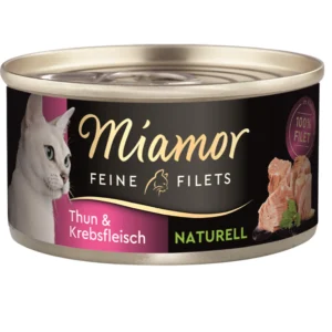 Miamor Feine Filets naturelle Thunfisch & Krebsfleisch 80g