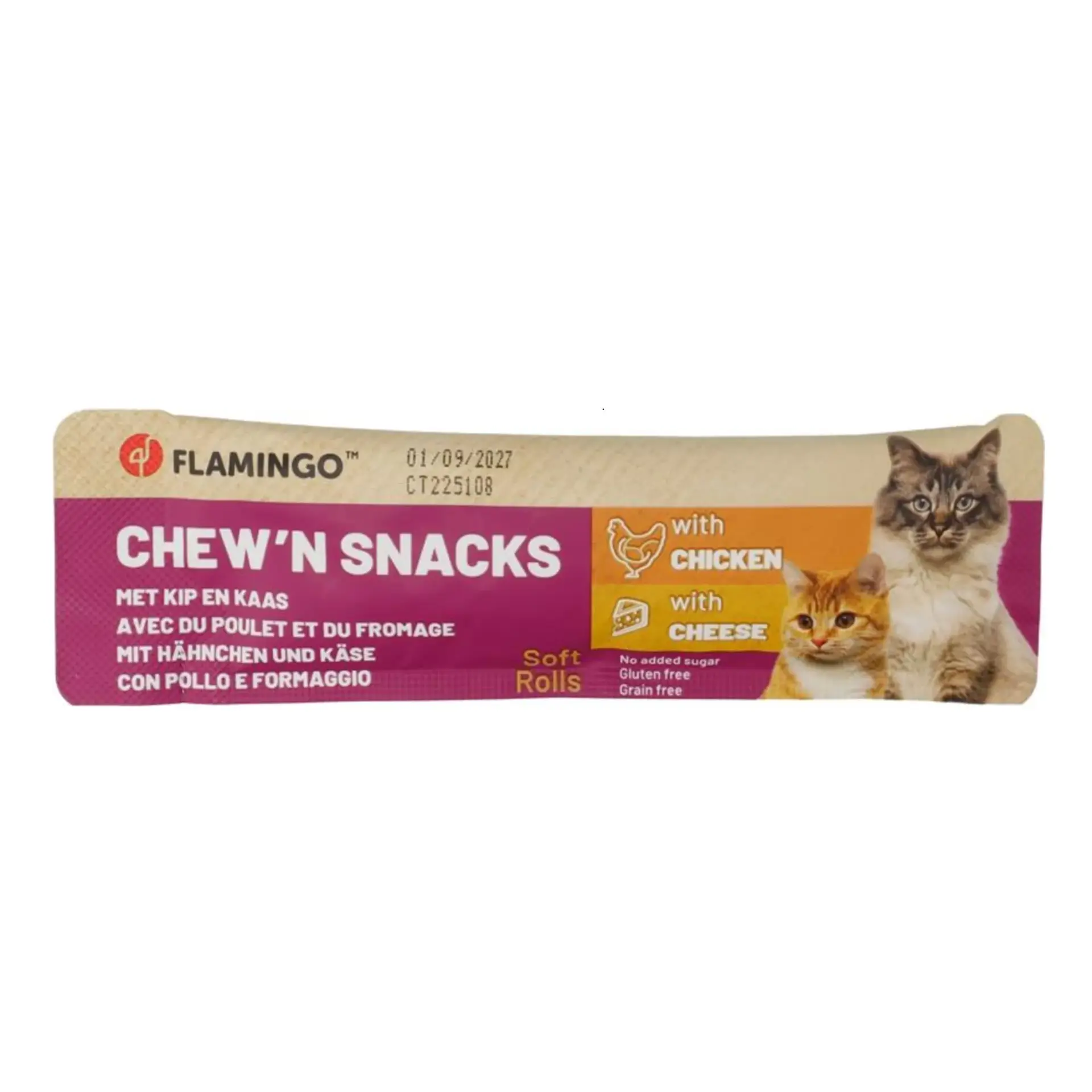 Flamingo Chew'n Snack Kreise mit Huhn & mit Käse 10g