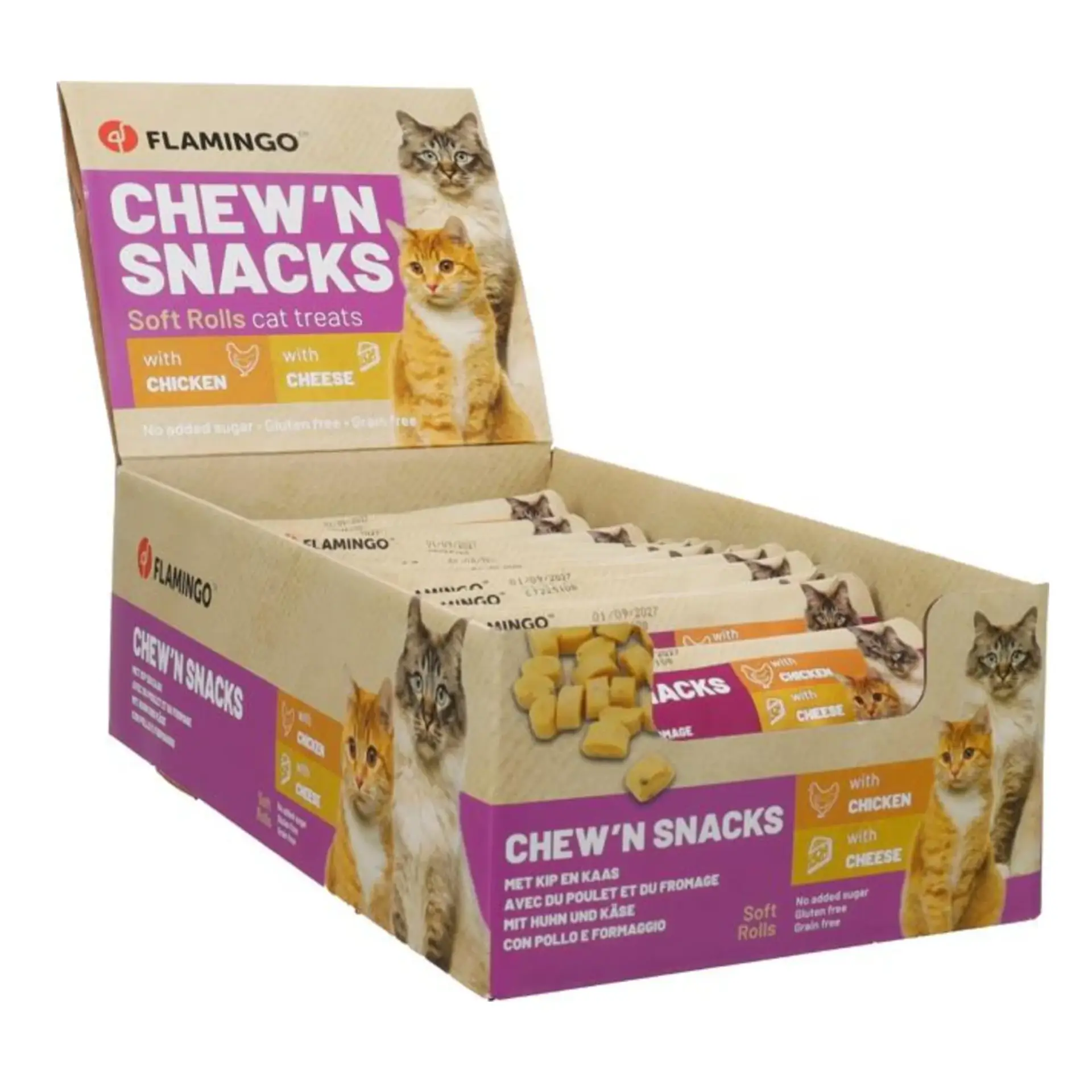 Flamingo Chew'n Snack Kreise mit Huhn & mit Käse 10g – Bild 2