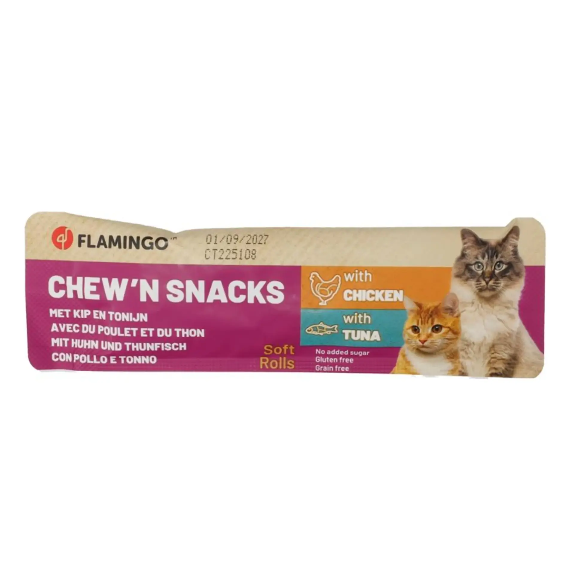 Flamingo Chew'n Snack Kreise mit Huhn & mit Thunfisch 10g