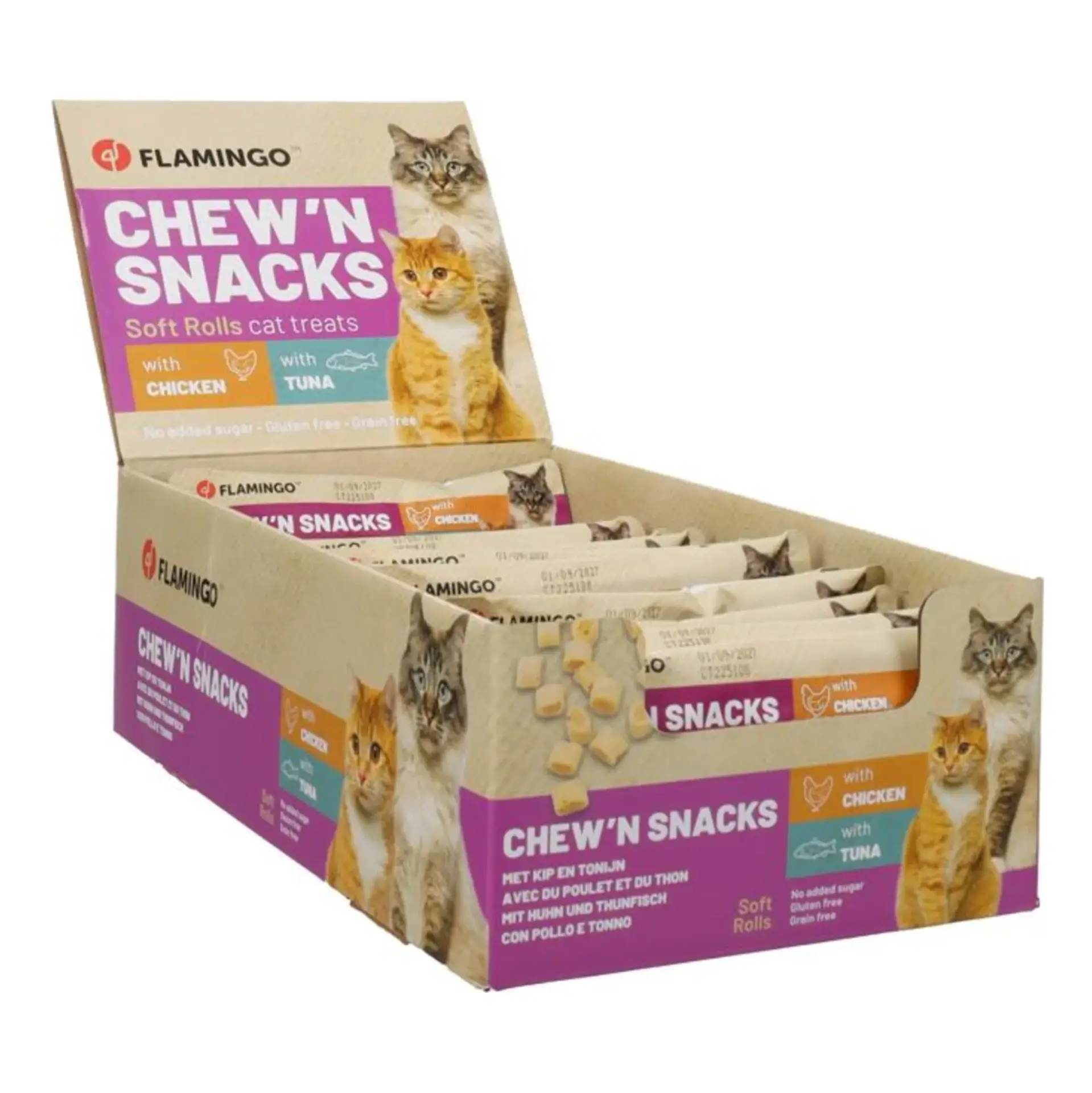 Flamingo Chew'n Snack Kreise mit Huhn & mit Thunfisch 10g – Bild 2