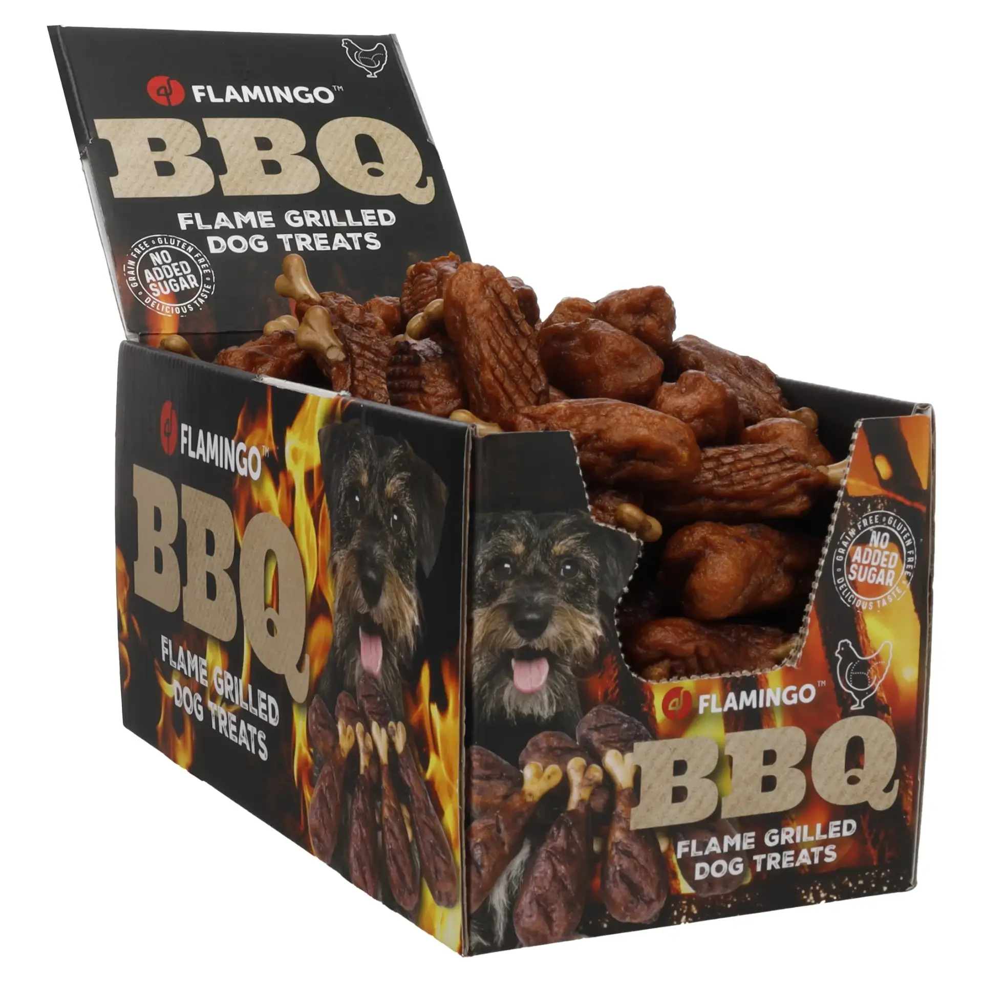 Flamingo Snacks BBQ Hühnerschenkel mit Huhn 1Stück lose ca.21g – Bild 2